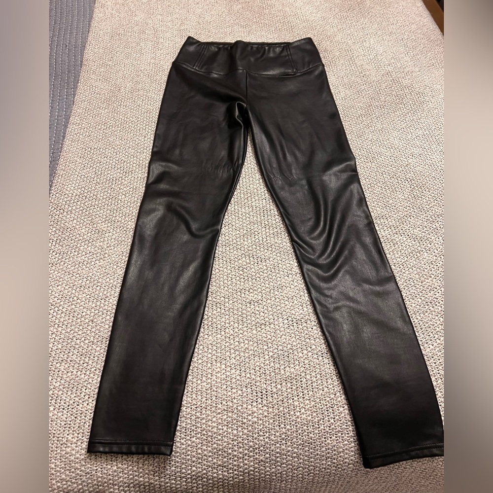 Bagatelle Black Faux Leather Pants